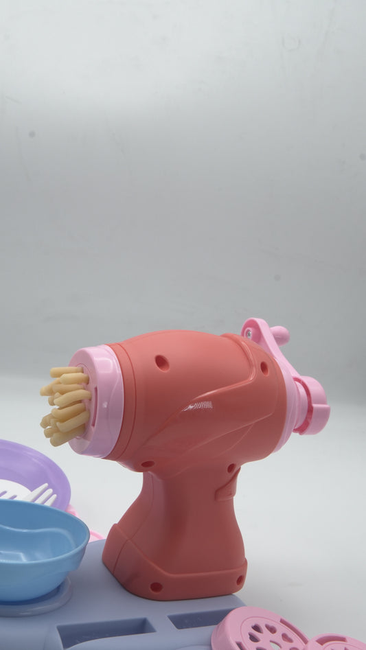Kids' Kitchen Creations Play-Dough Noodle Maker & Pasta Machine Set