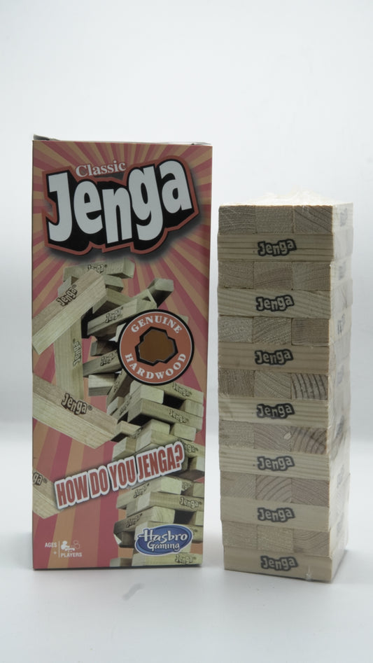 Handcrafted "Classic Jenga" Wood Block Stacking Game