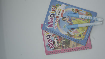 "Magic Water Book" Reusable & Mess-Free Kids' Coloring Book with Pen